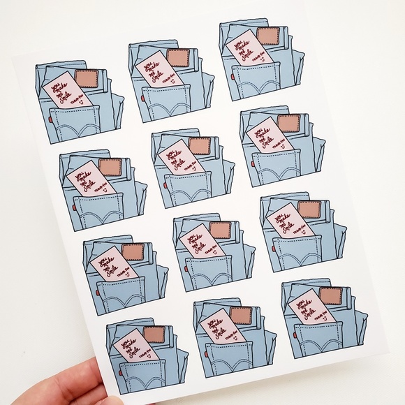 LB087 STICKERS Custom Poshmark Stickers You Make Me Smile Thank You Sticker - Picture 4 of 7